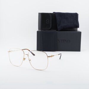 Valentino VLX-171B Aviator Eyeglasses 61mm - Gold/Havana